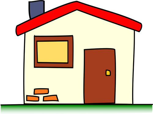 Simple house vector clip art image | Public domain vectors