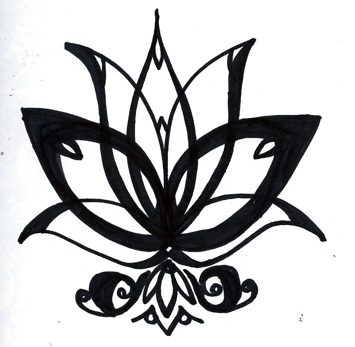 Lotus Flower Sketch - ClipArt Best