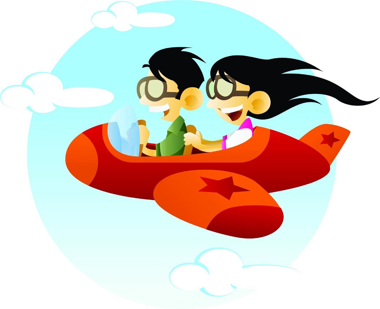 airplane moving clipart - photo #16