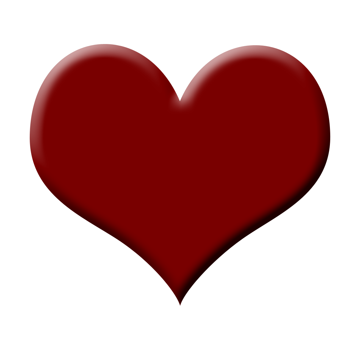 Red Love Heart Clipart