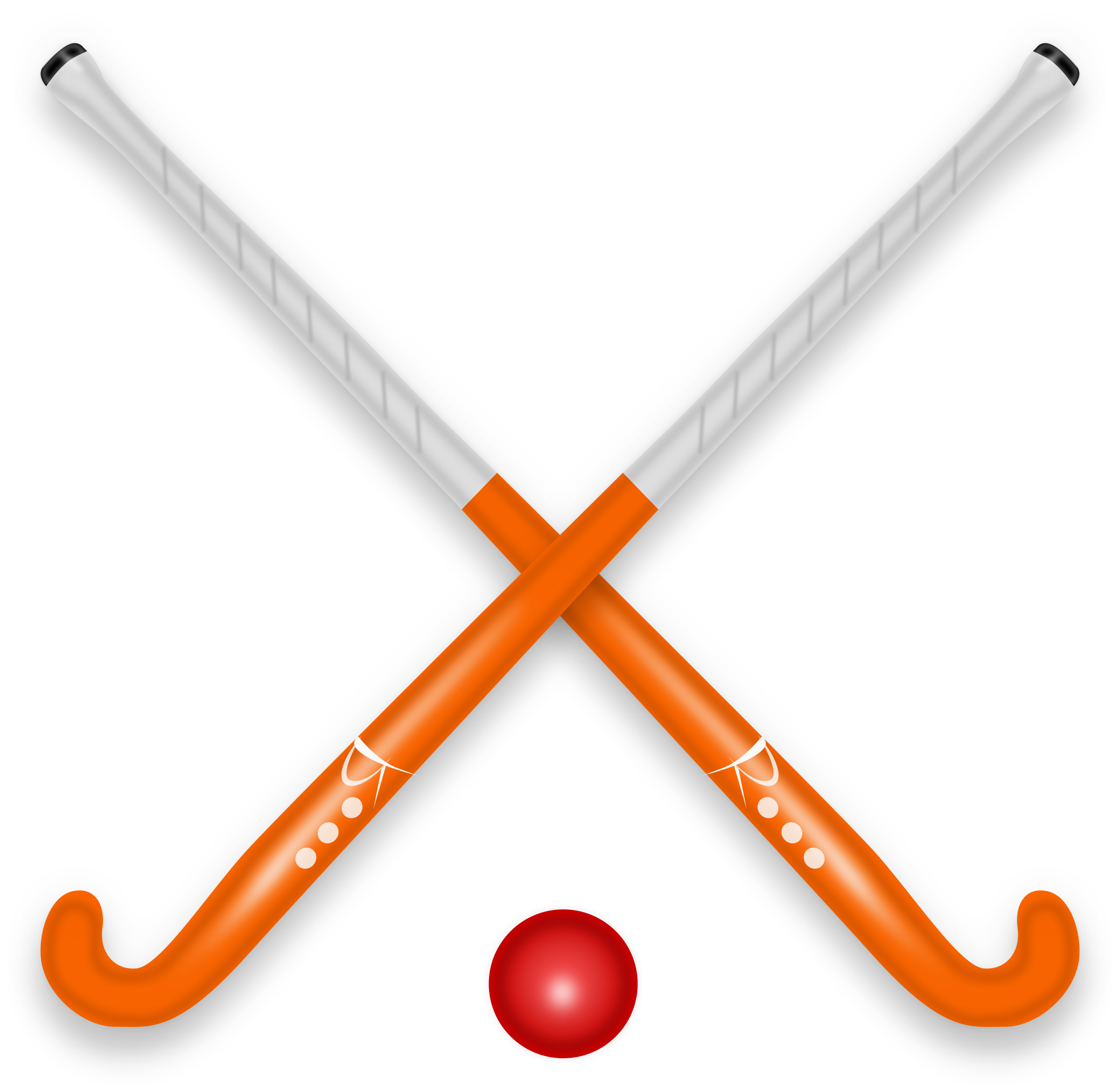 Clipart - Hockey Stick & Ball