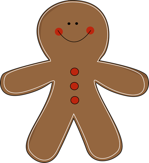 Free clipart gingerbread man outline