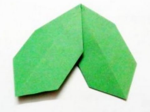 How to Make Paper Holly Leaf Easy Step by Step - Origami Christmas ...