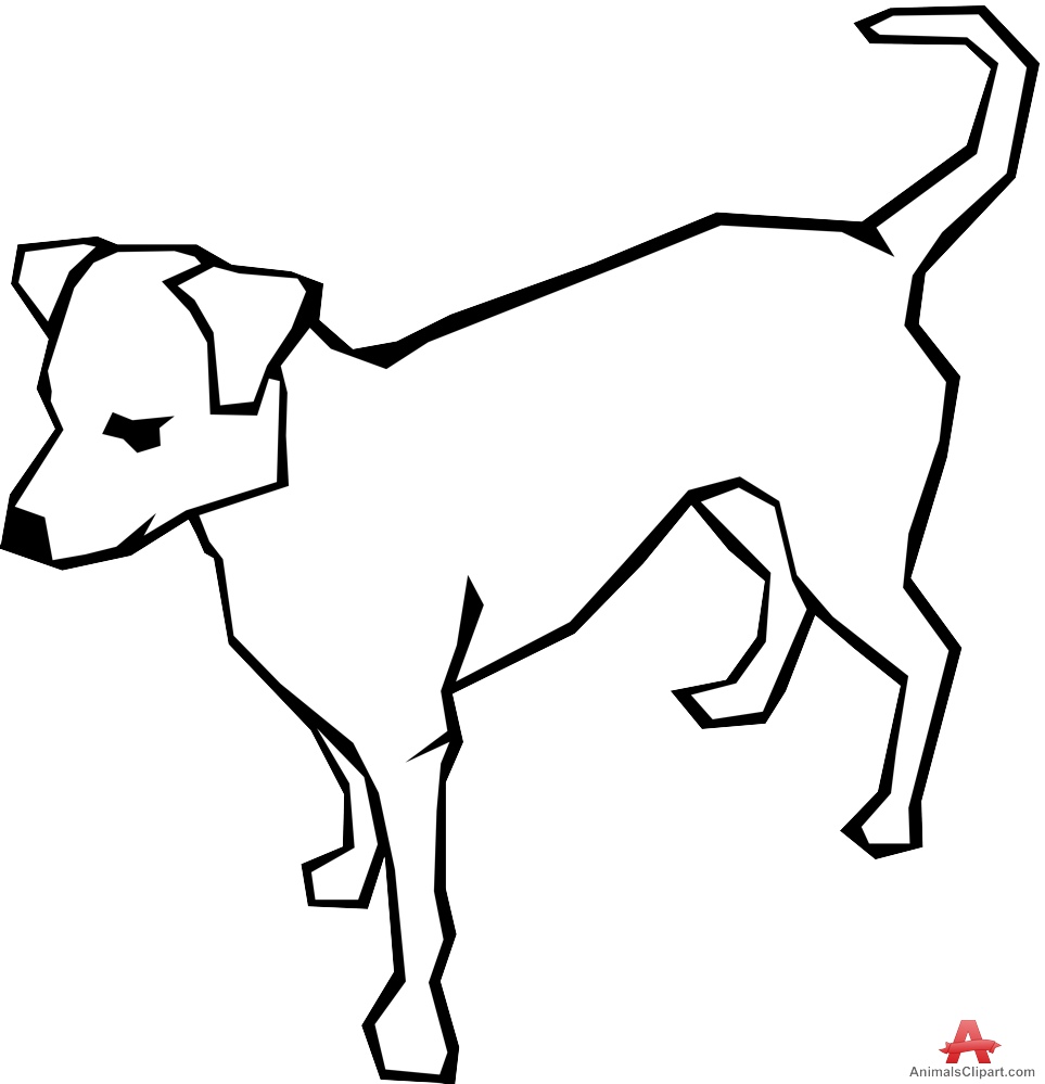 clipart dog outline - photo #26