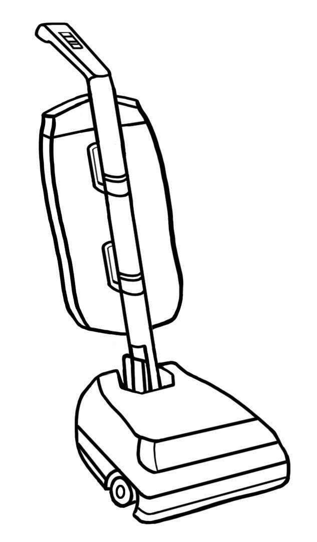 Vacuum Black And White Clipart