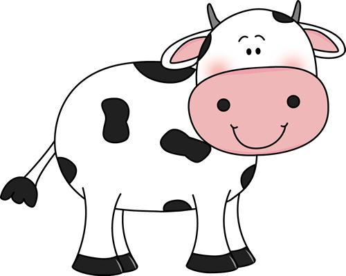 Black And White Cow Face Clipart