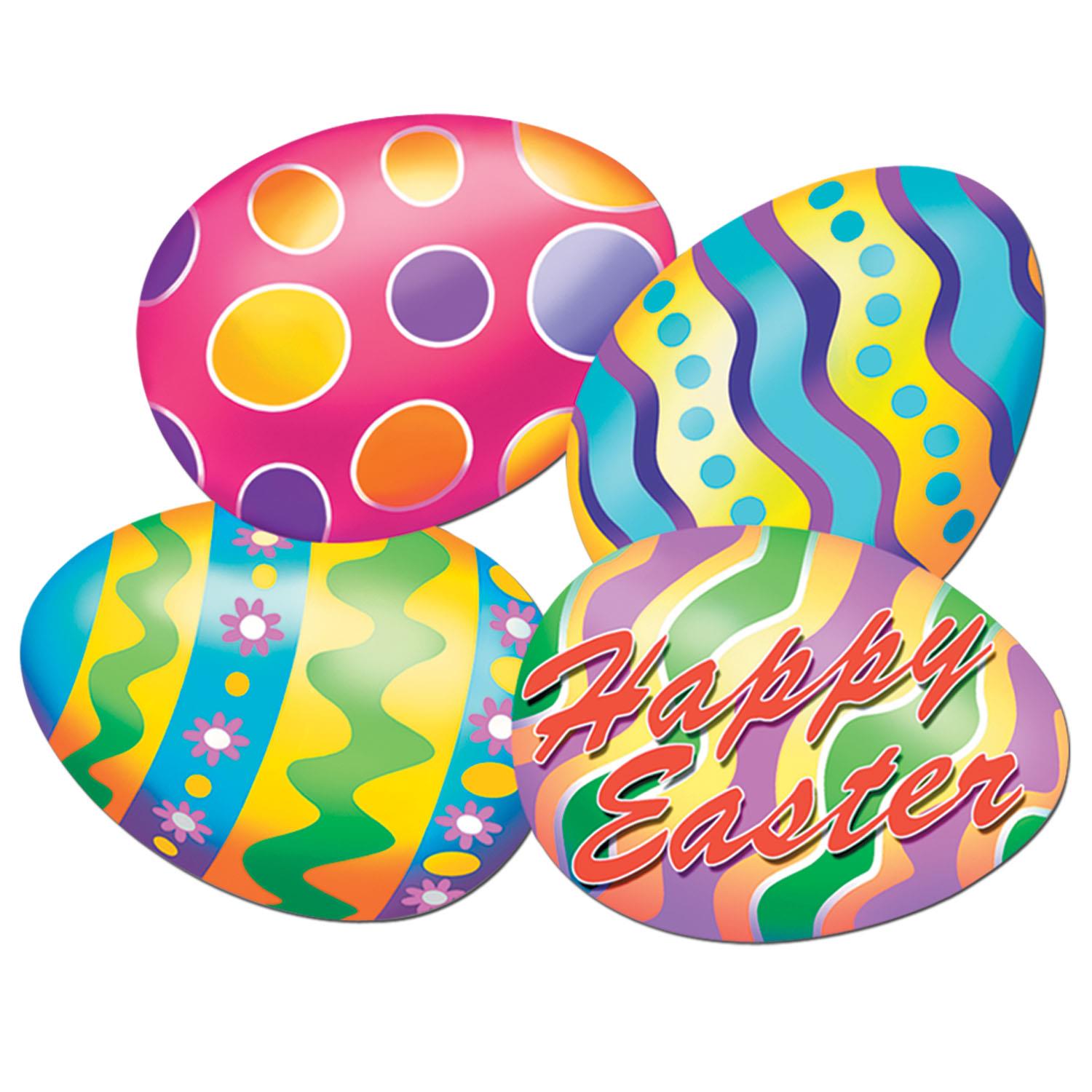 Easter Egg Cut Outs 40cm (Pack of 4) | Peeks