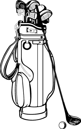 Golf Club Bag Clip Art - Free Clipart Images