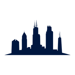 Chicago skyline silhouette - Vector download