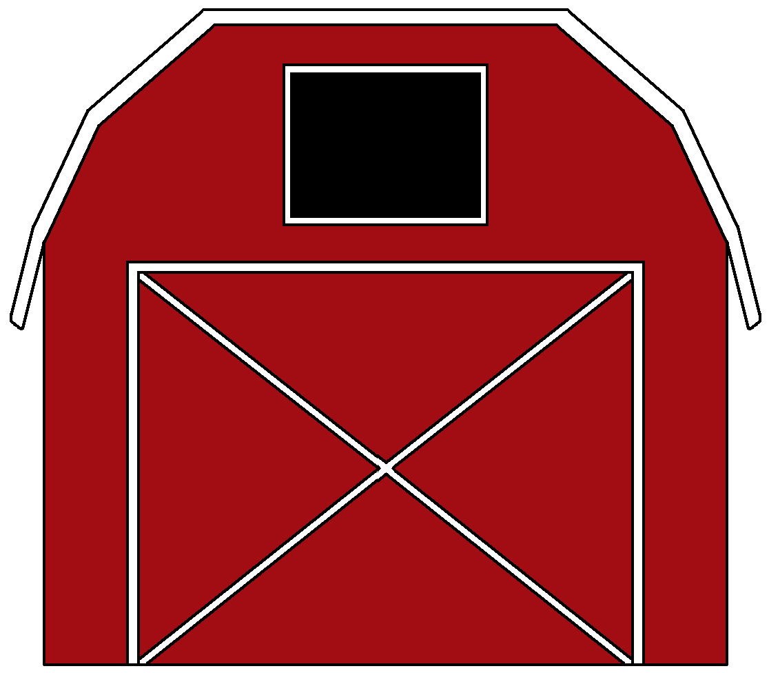 Clipart of a barn