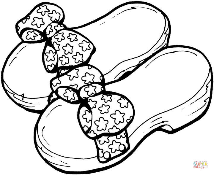 Shoes For Little Princess coloring page | Free Printable Coloring ...