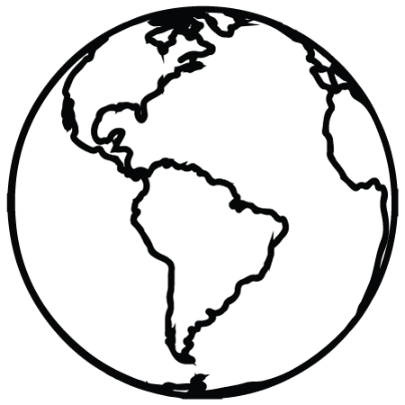 Earth clipart outline