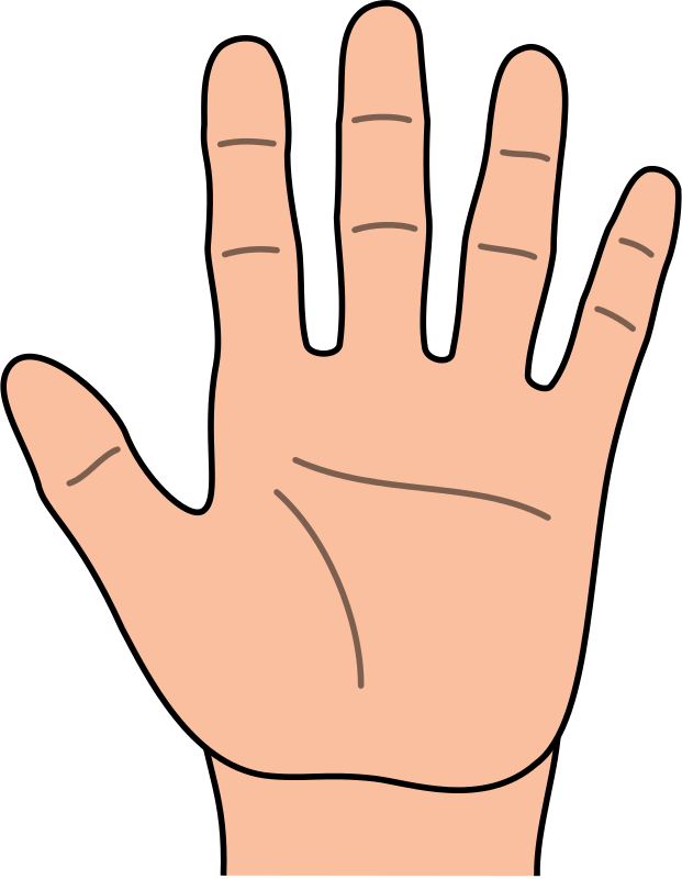 Hand Outline Clipart