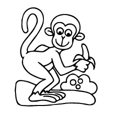Top 25 Free Printable Monkey Coloring Pages For Kids
