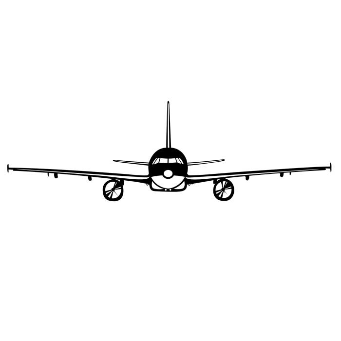 airplane clipart black and white - photo #41