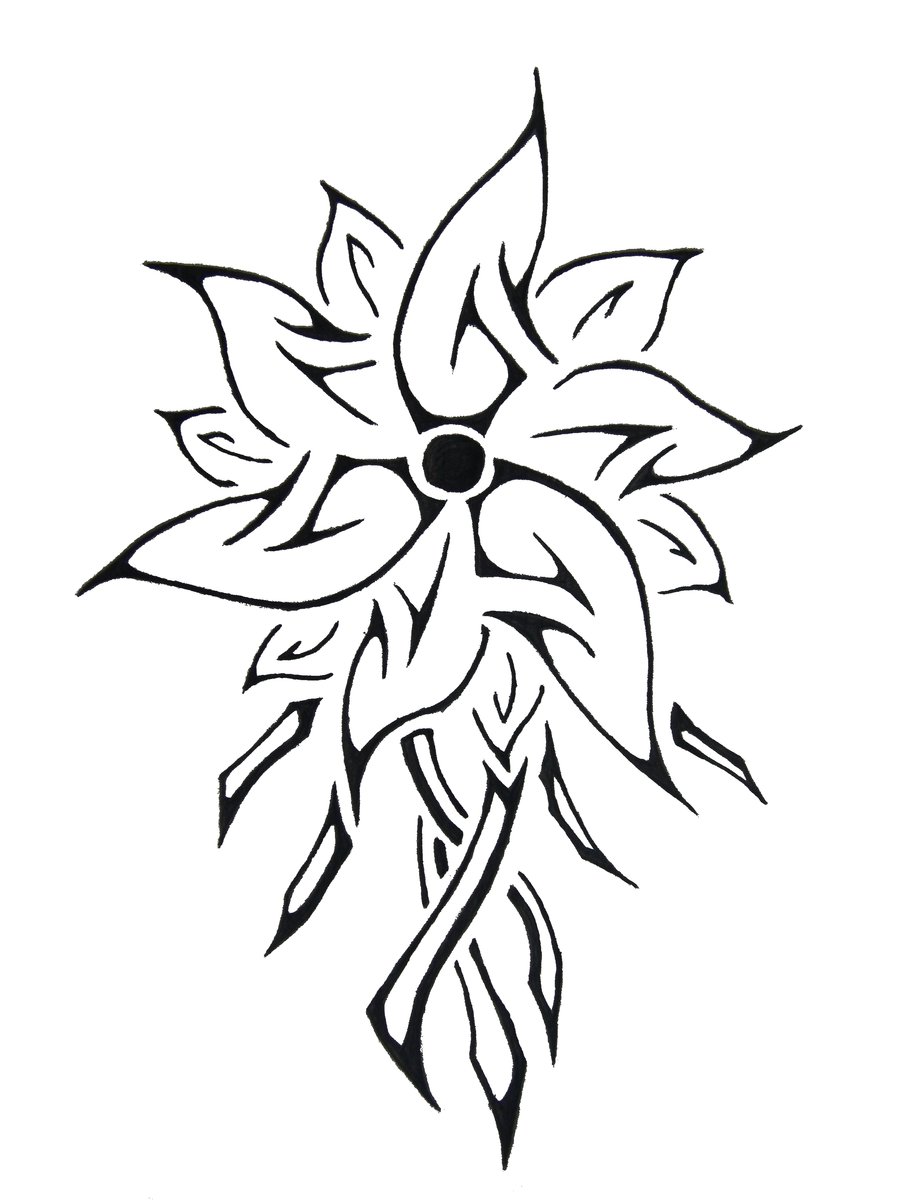 Tribal Flower Tattoos On Chest Mentribal For Men