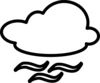 Cloudy Weather Symbols clip art - vector clip art online, royalty ...