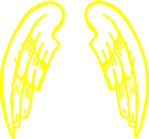 Gold.angel.wings.design clip art - vector clip art online, royalty ...
