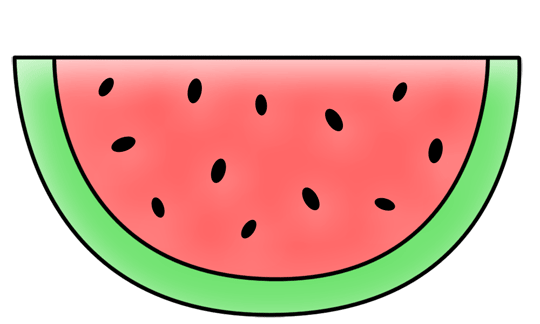 Draw a Cartoon Watermelon