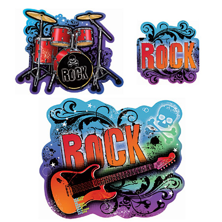 MUSIC GIFTS: MISC. - Rock Star Cutouts, Music Party, Music Theme ...