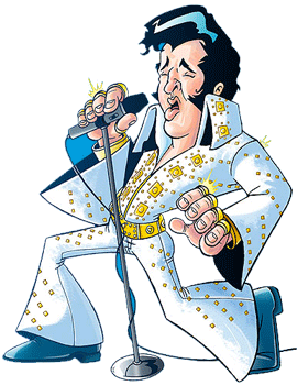 Elvis cartoons Graphics and Animated Gifs.