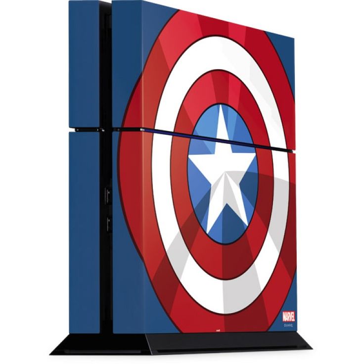 Captain America Emblem Playstation 4 PS4 Console Skin | Marvel ...