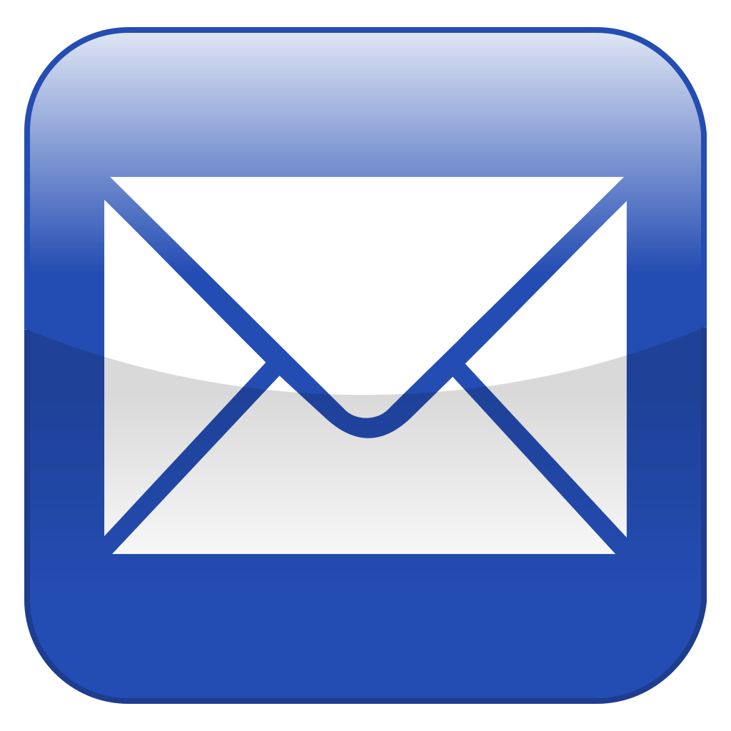 Email clipart blue
