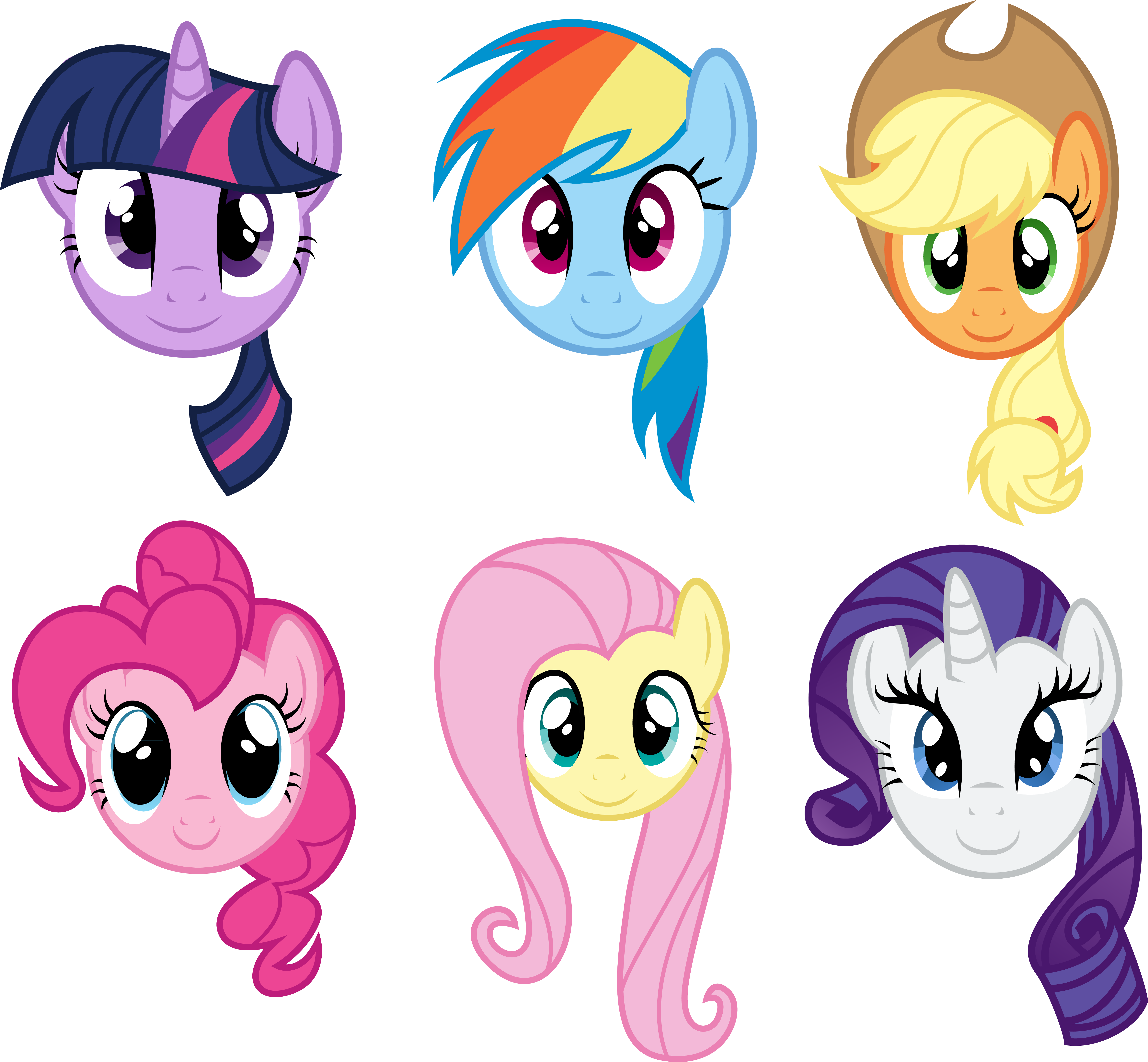 Main Six Faces by PaulySentry on DeviantArt
