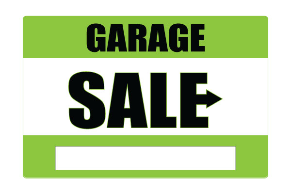 Printable Garage Sale Signs Green Free Download