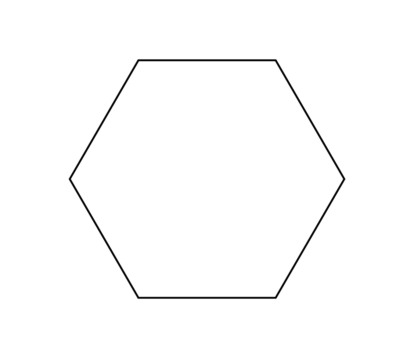 8 Inch Hexagon Template ClipArt Best