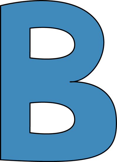 Clipart letter b b