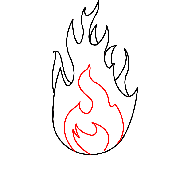 How To Draw Fire - Draw Central