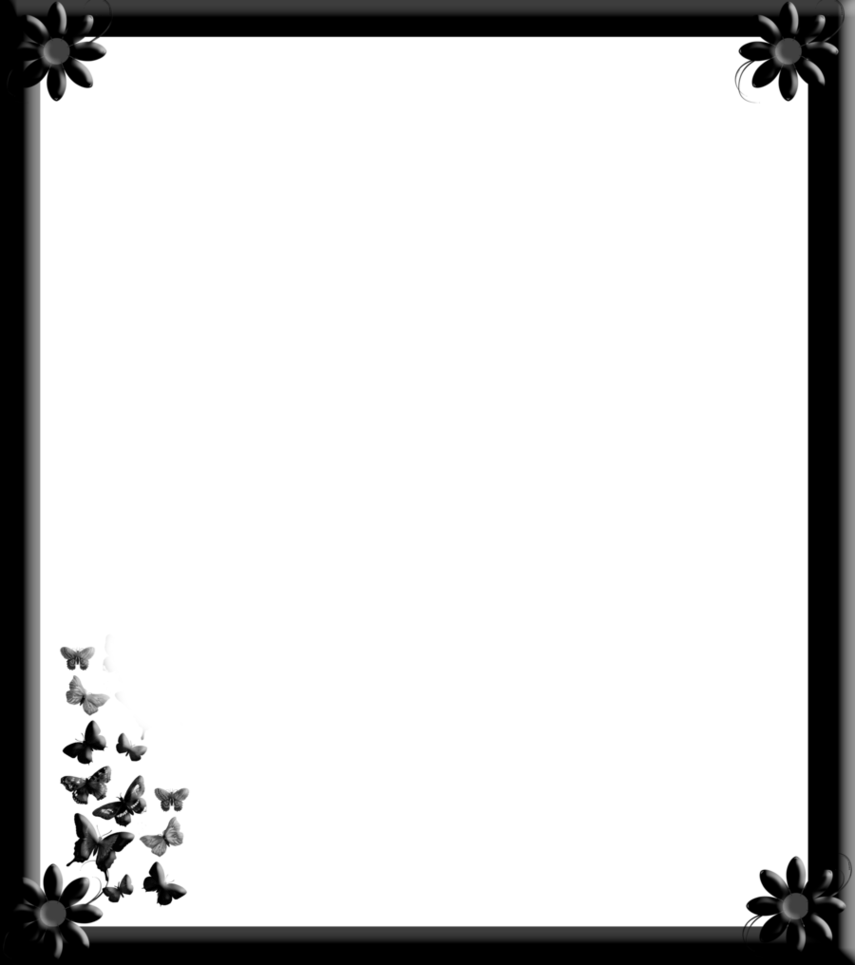 Gothic Border Flowers Clipart - Free to use Clip Art Resource