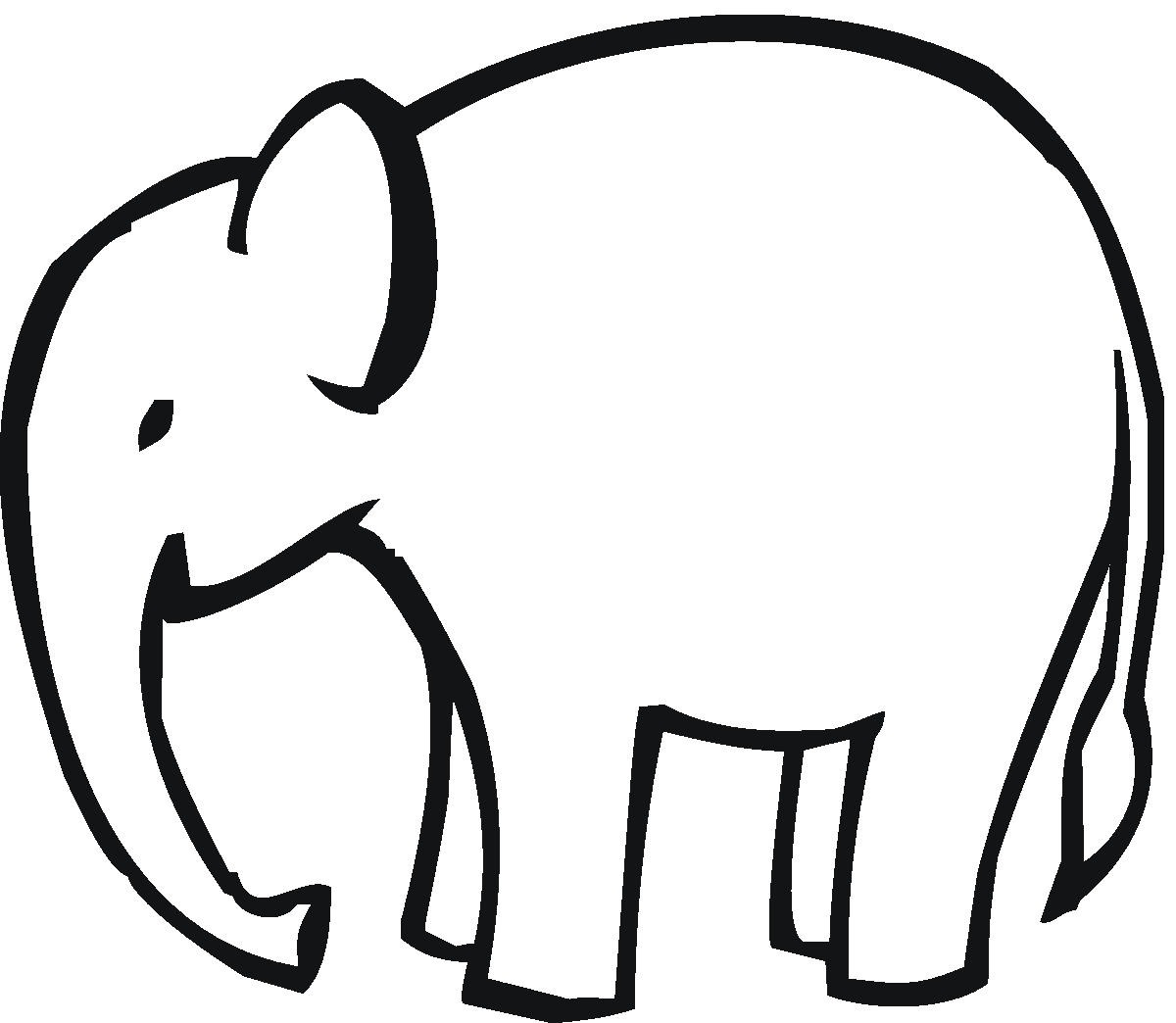 Baby lines elephant clipart