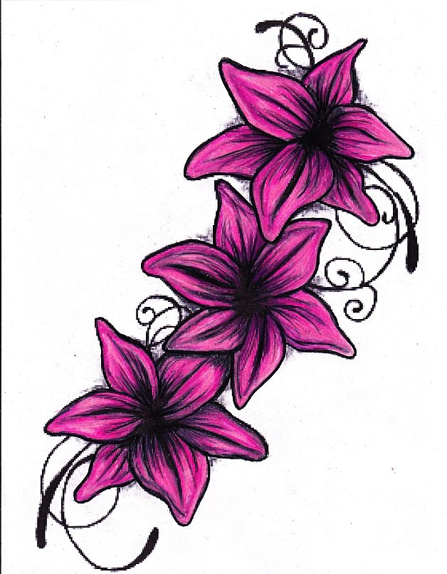 1000+ images about new tat | Pink flower tattoos, For ...