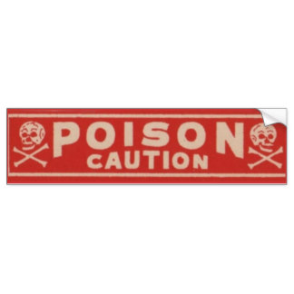 Vintage Poison Stickers | Zazzle