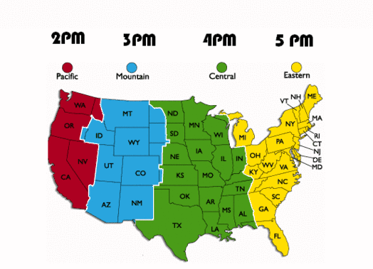 Usa Time Zone Map Black And White Clipart - Free to use Clip Art ...