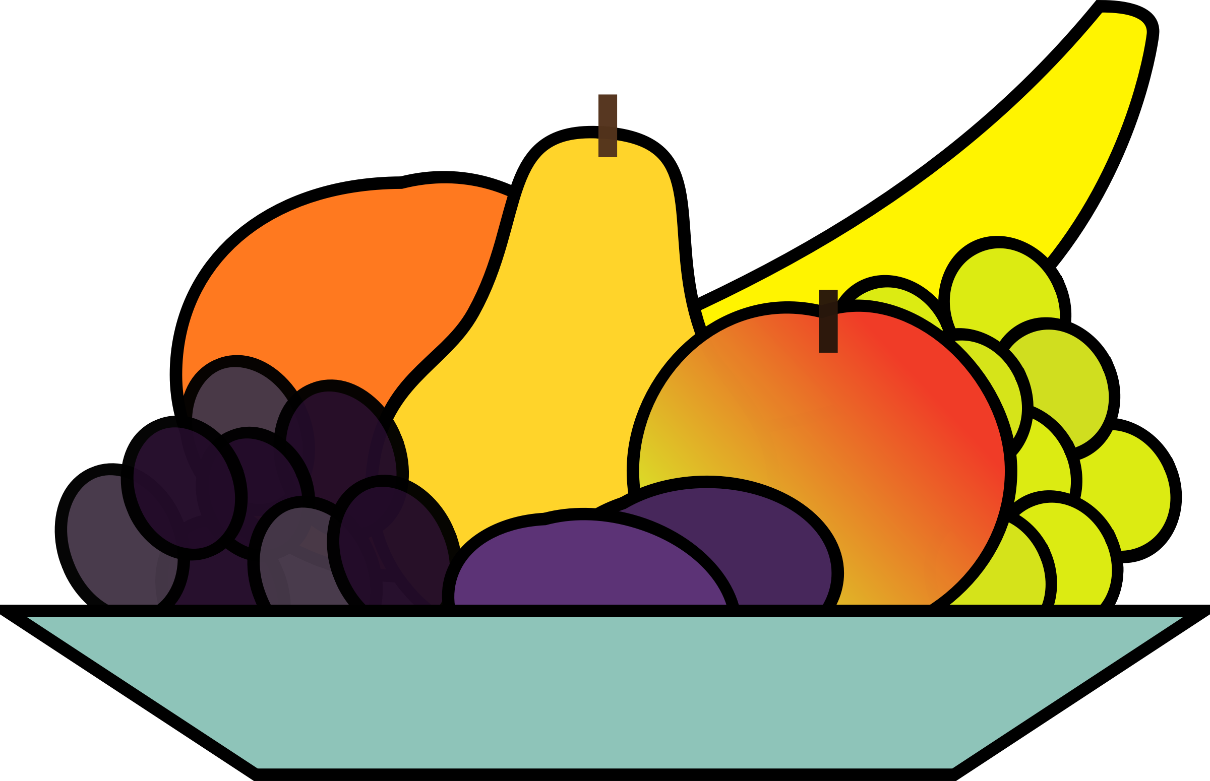 Big plate of food clipart