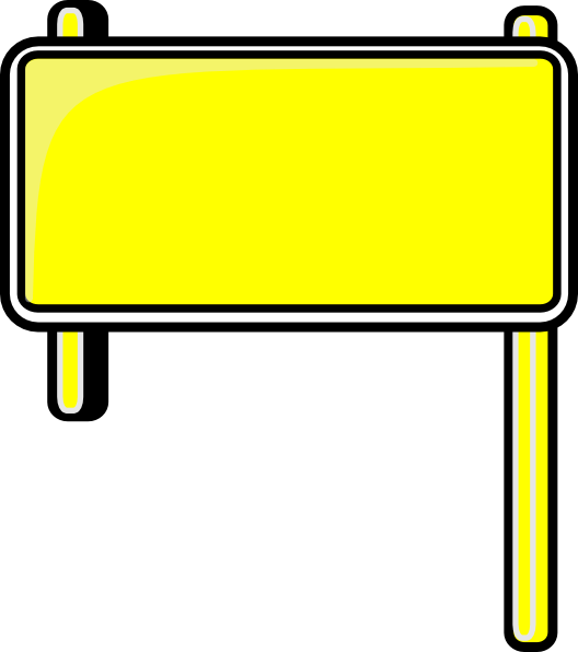 Blank Yellow Sign - ClipArt Best