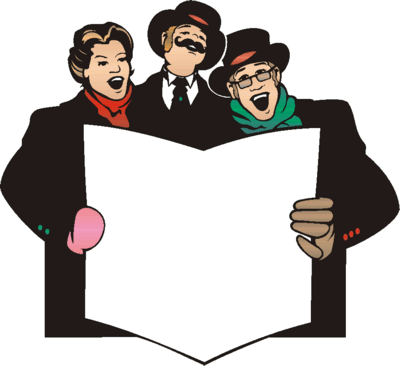 Free clipart christmas carolers