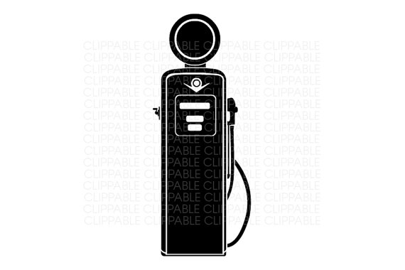 Fuel Pump Globe Clip Art Digital Graphics Instant by Clippable