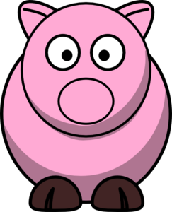 Weird Pig Clip art - Animal - Download vector clip art online