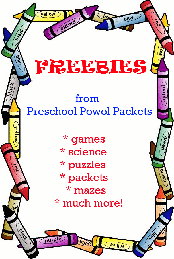 Preschool Powol Packets: FREE
