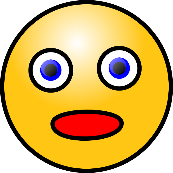 Smiley Shocked Clip Art - vector clip art online ...