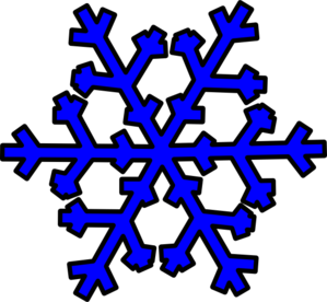 Blue Snowflake clip art - vector clip art online, royalty free ...