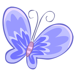 Blue butterfly Icon | Nature Iconset | Fast Icon Design