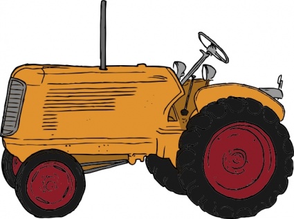 Tractor clip art vector, free vector images