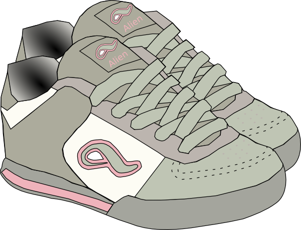 Clothing Shoes Sneakers clip art - vector clip art online, royalty ...