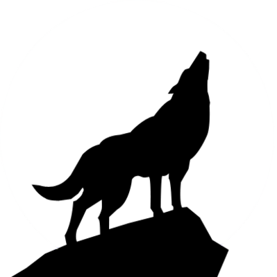 Howling Wolf Stencil