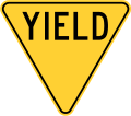 Yield sign
